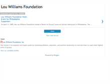 Tablet Screenshot of louwilliamsfoundation.blogspot.com