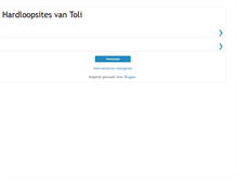 Tablet Screenshot of hardloopsitesvantoli.blogspot.com