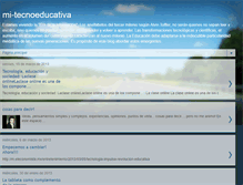 Tablet Screenshot of mi-tecnoeducativa.blogspot.com