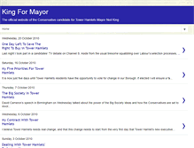 Tablet Screenshot of kingformayor.blogspot.com