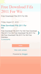 Mobile Screenshot of freedownloadfifa2011forwii.blogspot.com