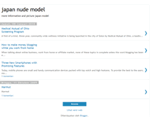 Tablet Screenshot of japannudemodel.blogspot.com