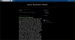 Desktop Screenshot of malebashingpoems.blogspot.com