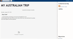 Desktop Screenshot of myaustraliantrip.blogspot.com