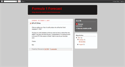 Desktop Screenshot of f1forecast.blogspot.com