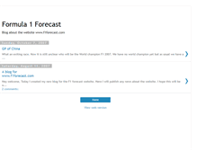 Tablet Screenshot of f1forecast.blogspot.com