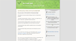 Desktop Screenshot of nocreditapp.blogspot.com