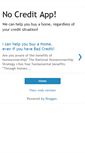 Mobile Screenshot of nocreditapp.blogspot.com