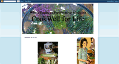 Desktop Screenshot of cookwellforlife.blogspot.com