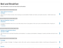 Tablet Screenshot of bed-and-breakfast-blog.blogspot.com
