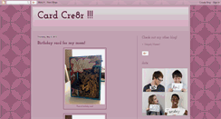 Desktop Screenshot of cardcre8r.blogspot.com