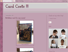 Tablet Screenshot of cardcre8r.blogspot.com