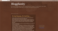 Desktop Screenshot of bloggsanity.blogspot.com