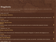 Tablet Screenshot of bloggsanity.blogspot.com