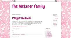 Desktop Screenshot of metznerfamily.blogspot.com