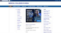 Desktop Screenshot of medical-colleges-india.blogspot.com