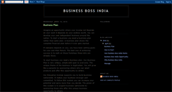 Desktop Screenshot of businessbossindia.blogspot.com