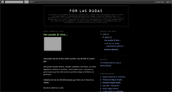 Desktop Screenshot of porlasdudas.blogspot.com