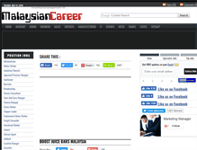 Tablet Screenshot of malaysian-career.blogspot.com