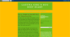 Desktop Screenshot of lagunagirlhcgdietdiary.blogspot.com