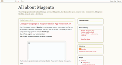 Desktop Screenshot of magentoallabout.blogspot.com