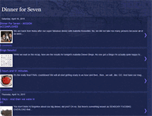 Tablet Screenshot of dinnerfor7.blogspot.com