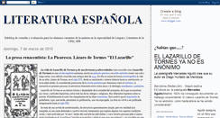 Desktop Screenshot of literaturaespanolaupelipb.blogspot.com