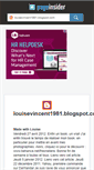 Mobile Screenshot of louisevincent1981.blogspot.com