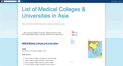 Desktop Screenshot of medicollege.blogspot.com