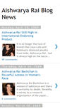 Mobile Screenshot of aishwarya-rai-blog-news.blogspot.com