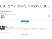 Tablet Screenshot of djordythinksthisiscool.blogspot.com