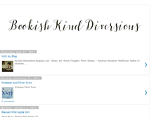 Tablet Screenshot of bookishkinddiversions.blogspot.com