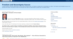 Desktop Screenshot of freedomandsovereigntycaucus.blogspot.com