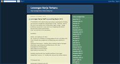 Desktop Screenshot of lowongankerja002.blogspot.com