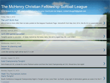 Tablet Screenshot of churchsoftball.blogspot.com