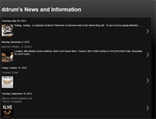 Tablet Screenshot of ddrumnews.blogspot.com