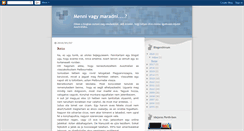 Desktop Screenshot of mennivagymaradni.blogspot.com