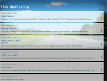 Tablet Screenshot of holyspiritliving.blogspot.com