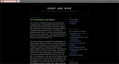 Desktop Screenshot of ironyandwine.blogspot.com