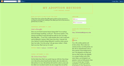 Desktop Screenshot of myadoptionreunion.blogspot.com