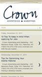 Mobile Screenshot of crownadvertising.blogspot.com
