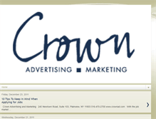 Tablet Screenshot of crownadvertising.blogspot.com