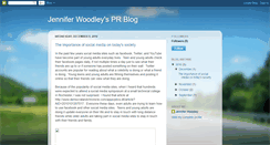 Desktop Screenshot of jenniferwoodleyspublicrelationsblog.blogspot.com