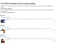 Tablet Screenshot of modernevil.blogspot.com