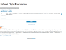 Tablet Screenshot of naturalflight.blogspot.com