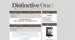 Desktop Screenshot of distinctiveone.blogspot.com