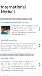 Mobile Screenshot of international-netball.blogspot.com