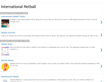 Tablet Screenshot of international-netball.blogspot.com