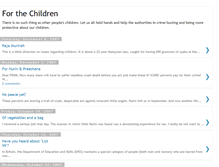 Tablet Screenshot of malaysians-forthechildren.blogspot.com