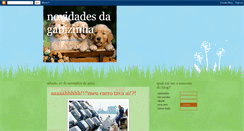 Desktop Screenshot of novidadesdagabizinha.blogspot.com